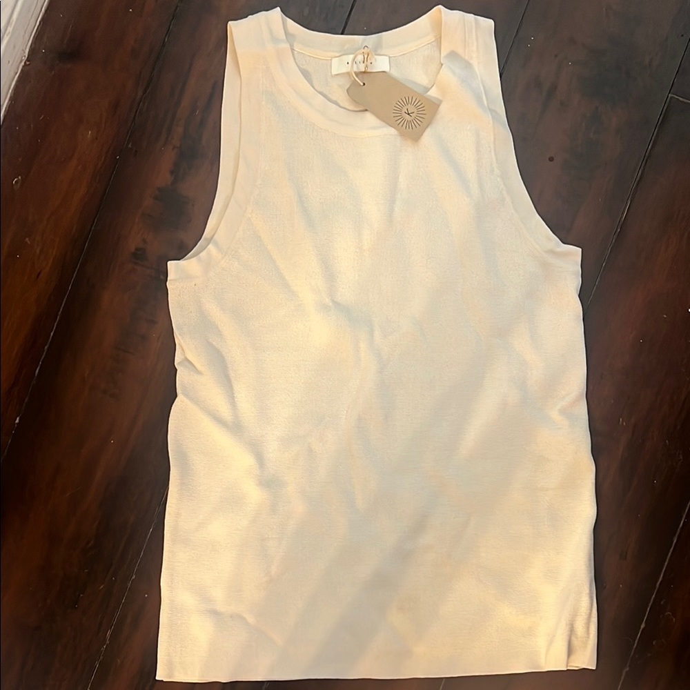 White Sleeveless Top